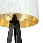 EMIBIG ASTON LP1 WHITE/GOLD Fekete Beltéri Állólámpa E27 IP20 EB-1147-LP1