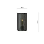EMIBIG ASTON K1 BLACK/GOLD Fekete Beltéri Fali lámpa E14 IP20 EB-1148-K1