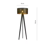 EMIBIG ASTON LP1 BLACK/GOLD Fekete Beltéri Állólámpa E27 IP20 EB-1148-LP1