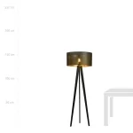 EMIBIG ASTON LP1 BLACK/GOLD Fekete Beltéri Állólámpa E27 IP20 EB-1148-LP1