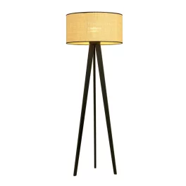   EMIBIG ASTON LP1 RATTAN Fekete Beltéri Állólámpa E27 IP20 EB-1149-LP1