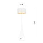EMIBIG ESTRELLA LP1 WHITE/GOLD Fekete Beltéri Állólámpa E27 IP20 EB-1155-LP1