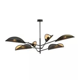   EMIBIG VENE 6 BLACK/GOLD Fekete Beltéri Mennyezeti lámpa E14 IP20 EB-1158-6