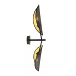 EMIBIG VENE K2 BLACK/GOLD Fekete Beltéri Fali lámpa E14 IP20 EB-1158-K2