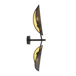   EMIBIG VENE K2 BLACK/GOLD Fekete Beltéri Fali lámpa E14 IP20 EB-1158-K2