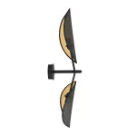 EMIBIG VENE K2 BLACK/GOLD Fekete Beltéri Fali lámpa E14 IP20 EB-1158-K2