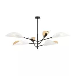   EMIBIG VENE 6 WHITE/GOLD Fekete Beltéri Mennyezeti lámpa E14 IP20 EB-1159-6