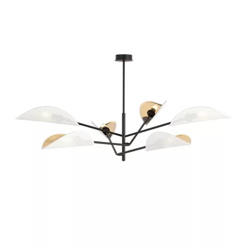 EMIBIG VENE 6 WHITE/GOLD Fekete Beltéri Mennyezeti lámpa E14 IP20 EB-1159-6
