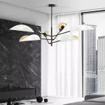 EMIBIG VENE 6 WHITE/GOLD Fekete Beltéri Mennyezeti lámpa E14 IP20 EB-1159-6