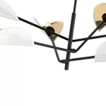 EMIBIG VENE 6 WHITE/GOLD Fekete Beltéri Mennyezeti lámpa E14 IP20 EB-1159-6