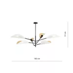 EMIBIG VENE 6 WHITE/GOLD Fekete Beltéri Mennyezeti lámpa E14 IP20 EB-1159-6