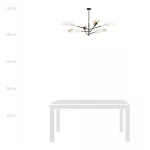 EMIBIG VENE 6 WHITE/GOLD Fekete Beltéri Mennyezeti lámpa E14 IP20 EB-1159-6