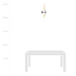 EMIBIG VENE K2 WHITE/GOLD Fekete Beltéri Fali lámpa E14 IP20 EB-1159-K2
