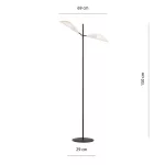 EMIBIG VENE LP2 WHITE/GOLD Fekete Beltéri Állólámpa E14 IP20 EB-1159-LP2