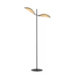   EMIBIG VENE LP2 BLACK/RATTAN Fekete Beltéri Állólámpa E14 IP20 EB-1160-LP2