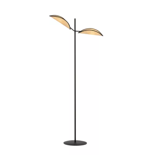 EMIBIG VENE LP2 BLACK/RATTAN Fekete Beltéri Állólámpa E14 IP20 EB-1160-LP2