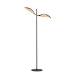 EMIBIG VENE LP2 BLACK/RATTAN Fekete Beltéri Állólámpa E14 IP20 EB-1160-LP2