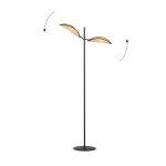 EMIBIG VENE LP2 BLACK/RATTAN Fekete Beltéri Állólámpa E14 IP20 EB-1160-LP2