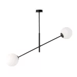EMIBIG LINEAR 2 BLACK/OPAL Fekete Beltéri Függőlámpa E14 IP20 EB-1169-2