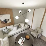 EMIBIG LINEAR 4 BLACK/OPAL Fekete Beltéri Függőlámpa E14 IP20 EB-1169-4