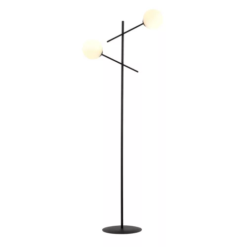 EMIBIG LINEAR LP2 BLACK/OPAL Fekete Beltéri Állólámpa E14 IP20 EB-1169-LP2