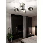 EMIBIG TALIA 4 BLACK Fekete Beltéri Mennyezeti lámpa E27 IP20 EB-1181-4