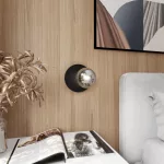 EMIBIG OSLO K1 BLACK/GRAFIT Fekete Beltéri Fali lámpa E14 IP20 EB-1186-K1