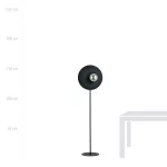 EMIBIG OSLO LP BLACK/GRAFIT Fekete Beltéri Állólámpa E14 IP20 EB-1186-LP