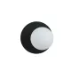 EMIBIG OSLO K1 BLACK/OPAL Fekete Beltéri Fali lámpa E14 IP20 EB-1187-K1