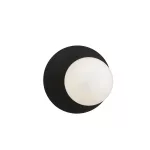 EMIBIG OSLO K1 BLACK/OPAL Fekete Beltéri Fali lámpa E14 IP20 EB-1187-K1