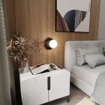 EMIBIG OSLO K1 BLACK/OPAL Fekete Beltéri Fali lámpa E14 IP20 EB-1187-K1