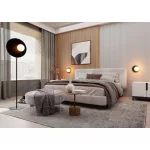 EMIBIG OSLO LP BLACK/OPAL Fekete Beltéri Állólámpa E14 IP20 EB-1187-LP