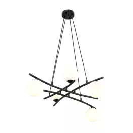   EMIBIG ESSA 5 OPAL Fekete Beltéri Függőlámpa E14 IP20 EB-1201-5