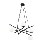 EMIBIG ESSA 5 OPAL Fekete Beltéri Függőlámpa E14 IP20 EB-1201-5