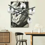 EMIBIG ESSA 5 TRANSPARENT Fekete Beltéri Függőlámpa E14 IP20 EB-1202-5