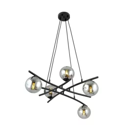   EMIBIG ESSA 5 GRAFIT Fekete Beltéri Függőlámpa E14 IP20 EB-1203-5