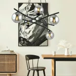 EMIBIG ESSA 5 GRAFIT Fekete Beltéri Függőlámpa E14 IP20 EB-1203-5