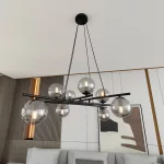 EMIBIG ESSA 8 GRAFIT Fekete Beltéri Függőlámpa E14 IP20 EB-1203-8