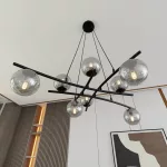 EMIBIG ESSA 8 GRAFIT Fekete Beltéri Függőlámpa E14 IP20 EB-1203-8