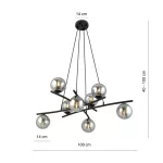 EMIBIG ESSA 8 GRAFIT Fekete Beltéri Függőlámpa E14 IP20 EB-1203-8