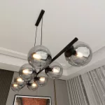 EMIBIG RORY 8 GRAFIT Fekete Beltéri Függőlámpa E14 IP20 EB-1207-8