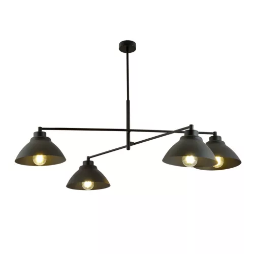EMIBIG MAVERICK 4 BLACK Fekete Beltéri Csillár E27 IP20 EB-1211-4