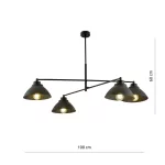 EMIBIG MAVERICK 4 BLACK Fekete Beltéri Csillár E27 IP20 EB-1211-4