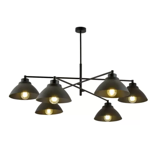 EMIBIG MAVERICK 6 BLACK Fehér Beltéri Csillár E27 IP20 EB-1211-6