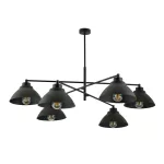EMIBIG MAVERICK 6 BLACK Fehér Beltéri Csillár E27 IP20 EB-1211-6
