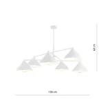 EMIBIG MAVERICK 6 WHITE Fehér Beltéri Csillár E27 IP20 EB-1212-6