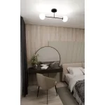 EMIBIG ROMA 2 BL OPAL Fekete Beltéri Mennyezeti lámpa E14 IP20 EB-1232-2