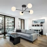 EMIBIG ROMA 4 BL OPAL Fekete Beltéri Mennyezeti lámpa E14 IP20 EB-1232-4