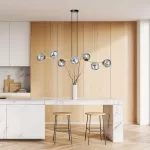 EMIBIG GRAVITY 8 BL GRAFIT Fekete Beltéri Függőlámpa E14 IP20 EB-1237-8