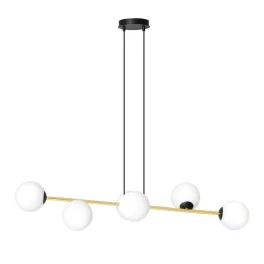   EMIBIG GRAVITY 6 BL OPAL Fekete Beltéri Függőlámpa E14 IP20 EB-1241-6
